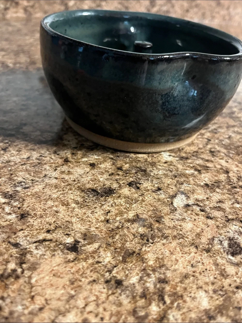 Handmade Green Ceramic/Pottery apple baker